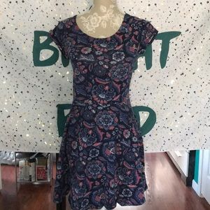 Hollister Navy Pattern Dress